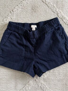 J. Crew Women's Navy Elastic-Waist Casual Shorts